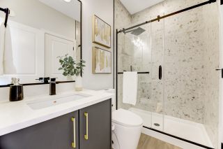 Modern powder room in Venetian model