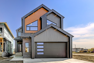 Venetian model front elevation with modern exterior in Edmonton